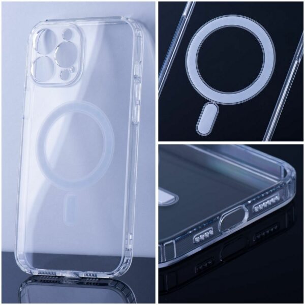 CLEAR MAG COVER (MID) case compatible with MagSafe for IPHONE 15 transparent