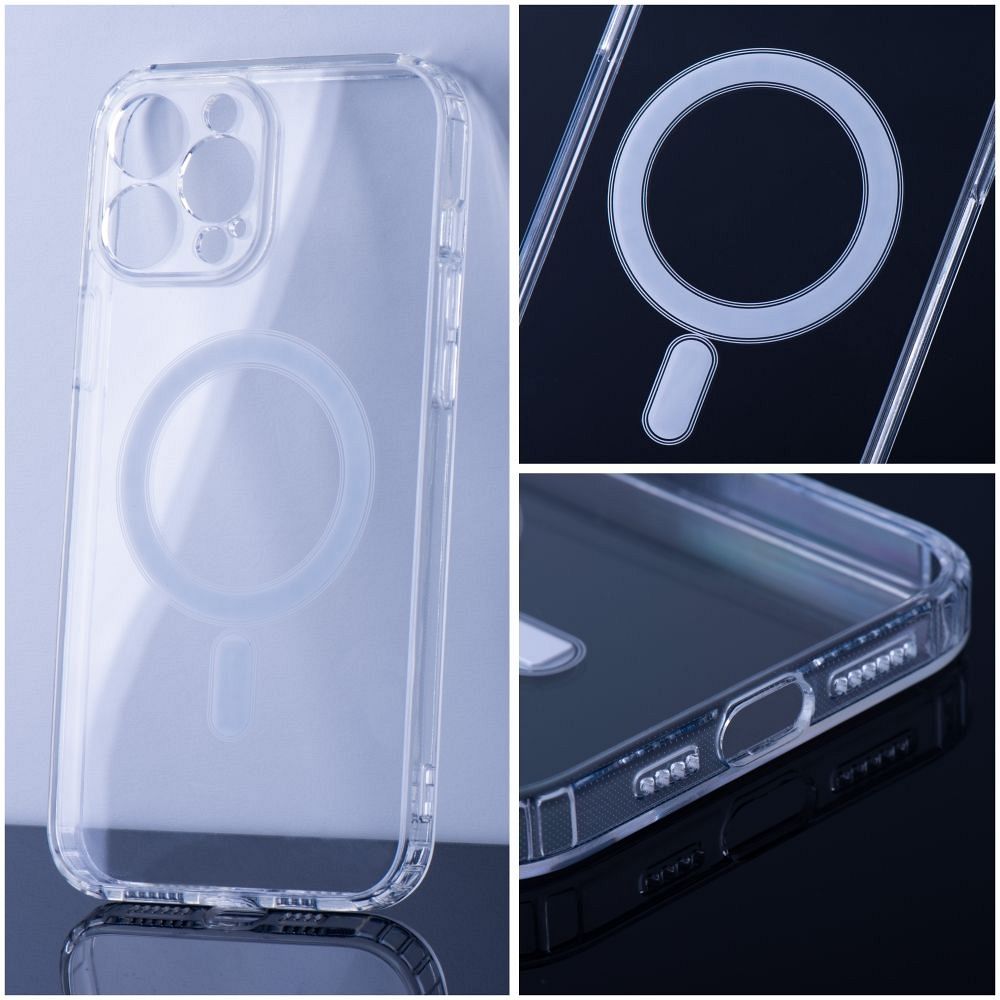 CLEAR MAG COVER (MID) case compatible with MagSafe for IPHONE 15 transparent
