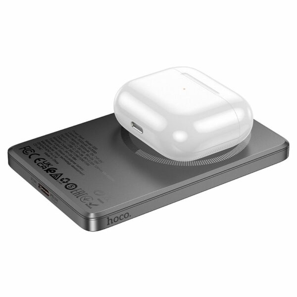 HOCO powerbank 5000 mAh compatible with MagSafe PD QC 2A 20W Q26 metal gray