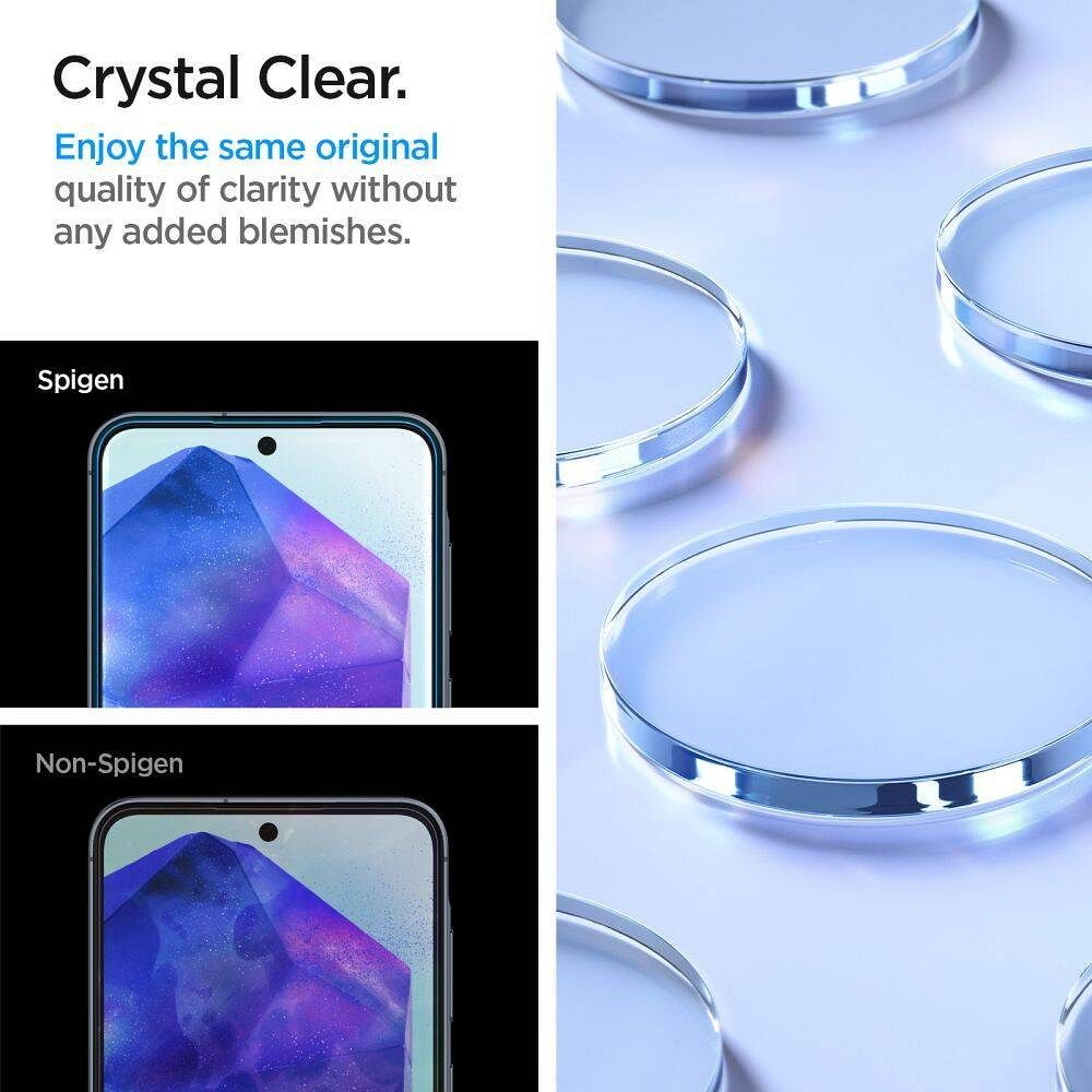 4e850f84296b60c34e68c76b9f1dca2b SPIGEN tempered glass ALM GLAS. TR 2-pack for SAMSUNG A55 5G clear