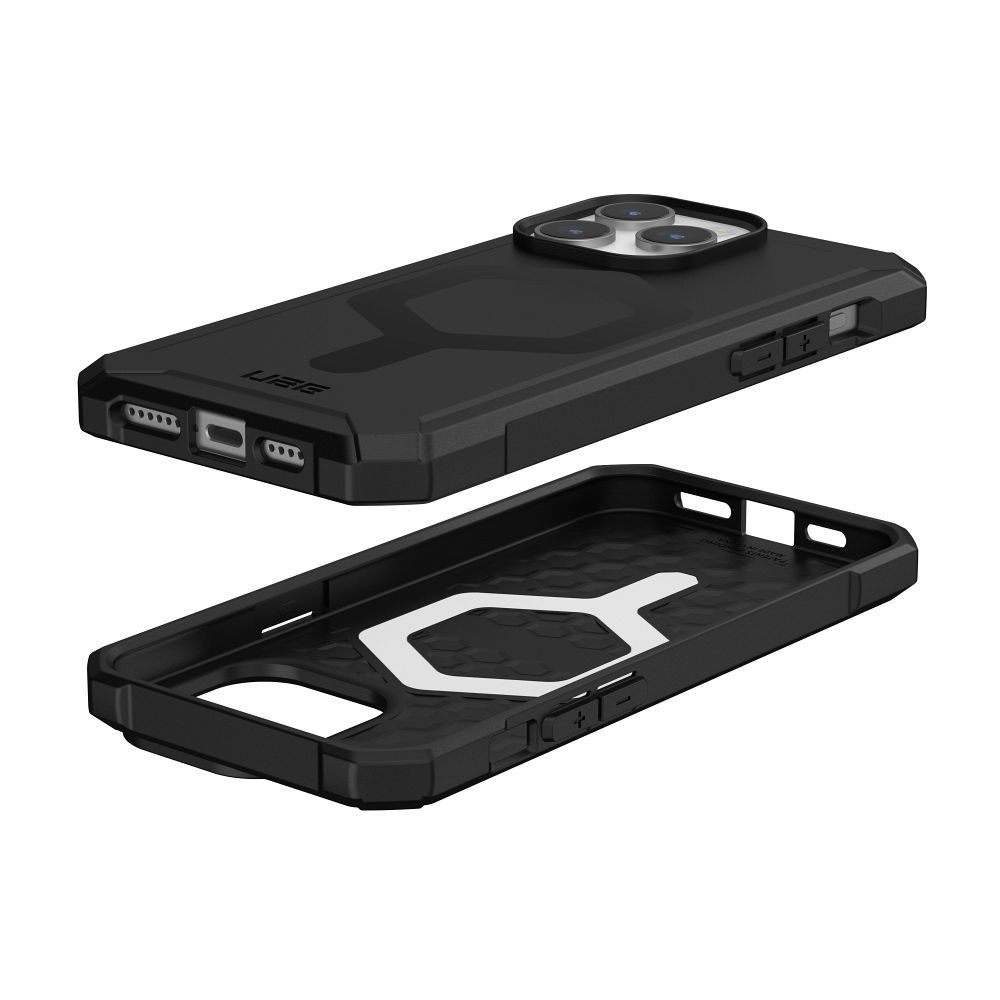 UAG Urban Armor Gear case ESSENTIAL compatible with MagSafe for IPHONE 15 Pro Max black
