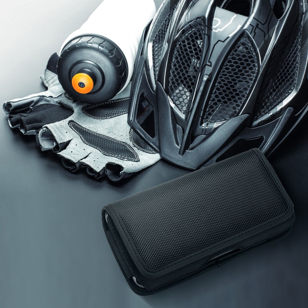 Horizontal universal case OXFORD model 3 for IPHONE 11 / 11 PRO / 12 / 12 PRO / 13 / 13 PRO / SAMSUNG A10 / A41 / A50 / A51 / HUAWEI P30 LITE / P40 / P8 / P9 LITE black