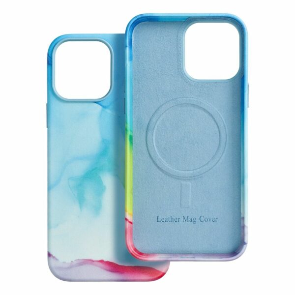 LEATHER MAG COVER case for IPHONE 13 Pro Max color splash