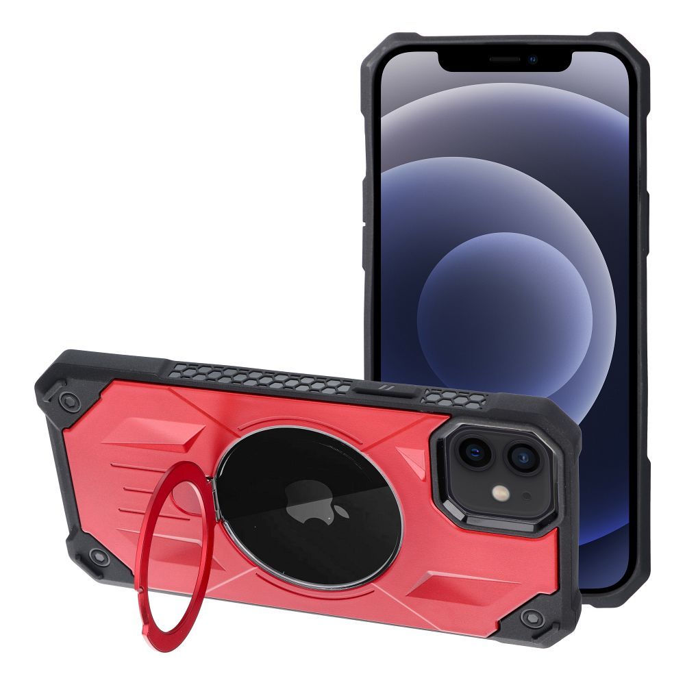 ARMOR MAG COVER case compatible with MagSafe for IPHONE 12 / 12 Pro red