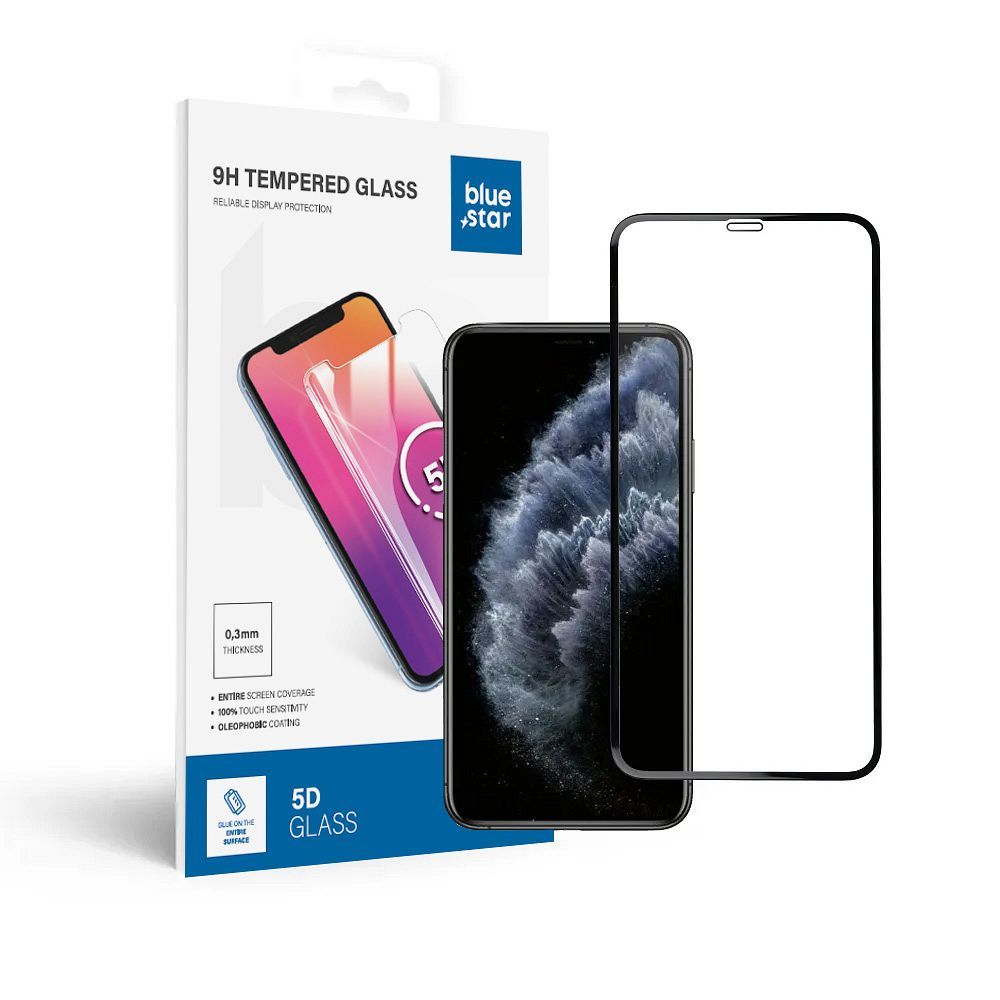 4fd6e8b91cd601b2f0f6acff7a0862dc Tempered Glass Blue Star - APP IPHONE Xs Max/11 Pro Max 5D Full Cover black