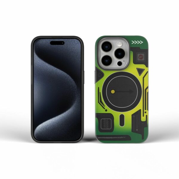 FORCELL F-PROTECT Levels with Dual Layer 4D technology, Military Drop-Test compatible with MagSafe for IPHONE 16 PLUS cyber green