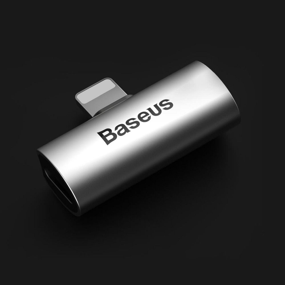 50b7359575663241d525c6c9500decfc BASEUS adapter 2in1 Lightning to 2 x Lightning CAL46-S1 silver black
