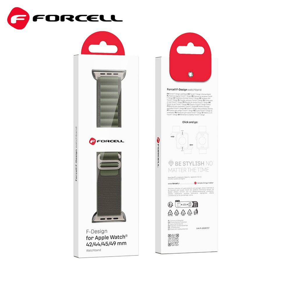 FORCELL F-DESIGN FA13 strap for APPLE Watch 38 / 40 / 41 mm green