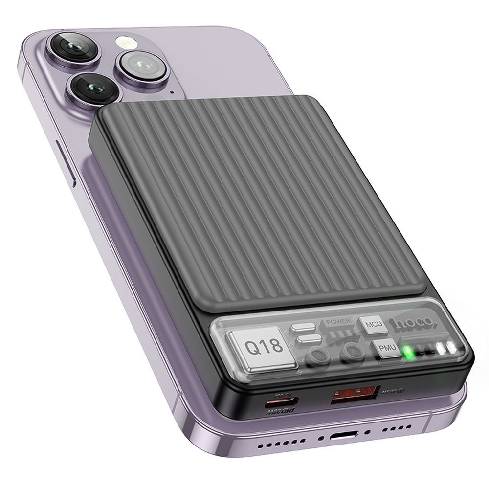 HOCO powerbank 10000mAh compatible with MagSafe PD QC3.0 3A 22,5W Q18 black