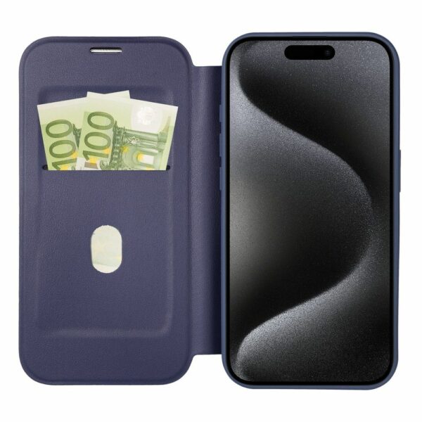 SSMART MAG Book case compatible with MagSafe for IPHONE 15 Pro blue