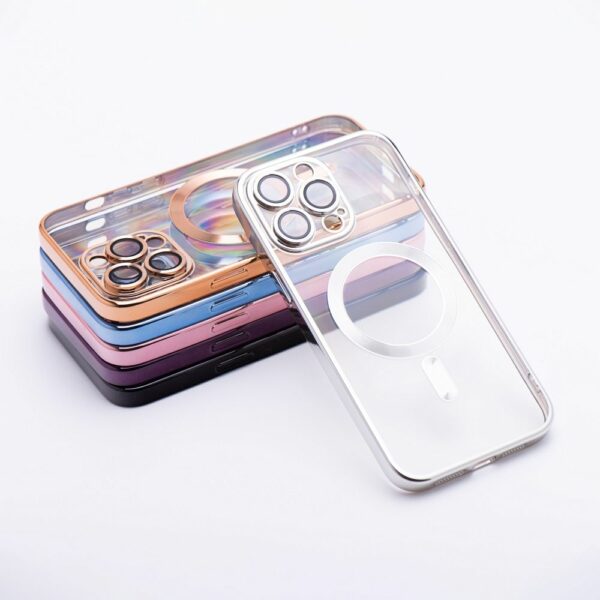 ELECTRO MAG COVER case compatible with MagSafe for SAMSUNG S24 Ultra silver