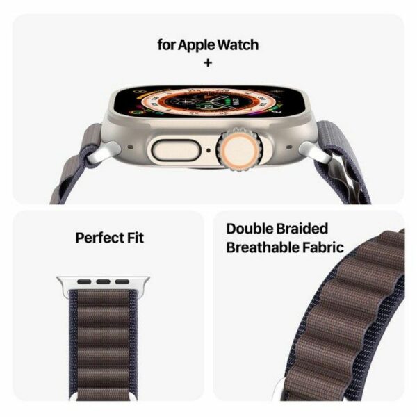 DUX DUCIS strap GS nylon for Apple Watch 42 / 44 / 45 / 49 mm indigo