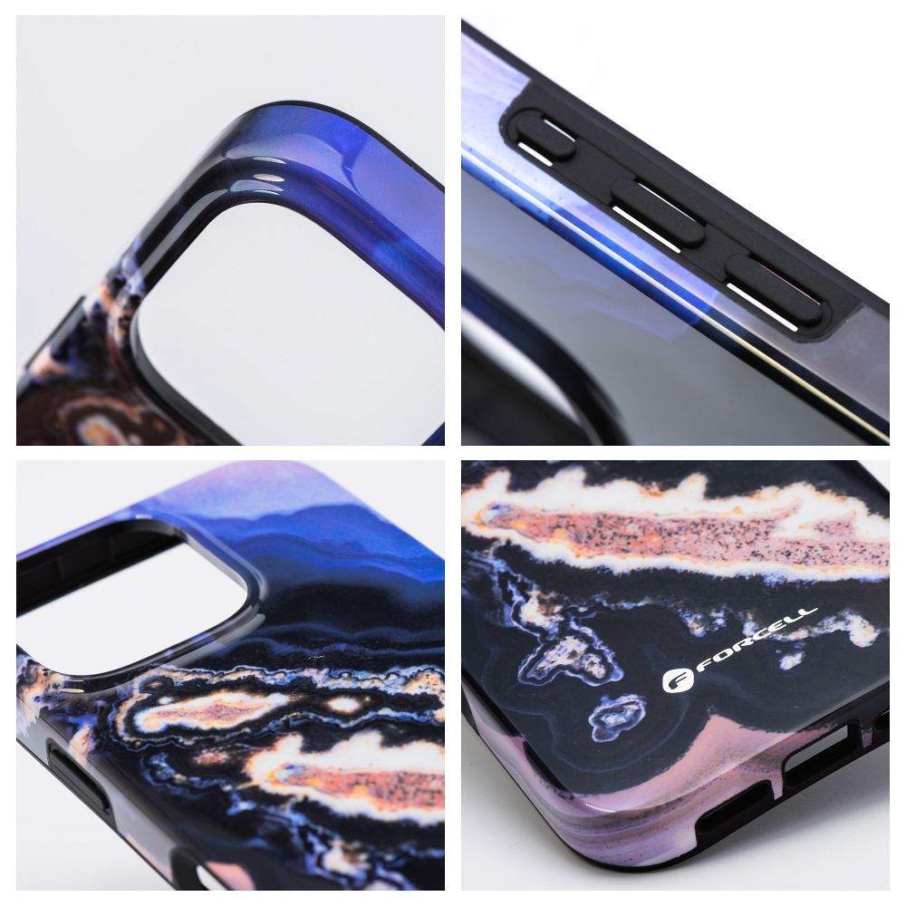 FORCELL F-PROTECT Mirage, Military Drop-Tested case compatible with MagSafe for IPHONE 15 gold island