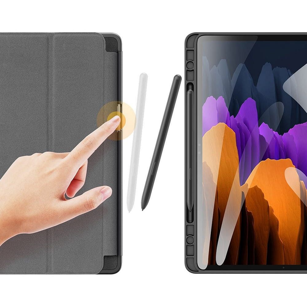 DUX DUCIS case DOMO foldable with pencil storage for SAMSUNG Tab S8 (X700/X706)/S7 (T870/T875/T876B) black