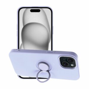 SILICONE RING case for IPHONE 15 violet