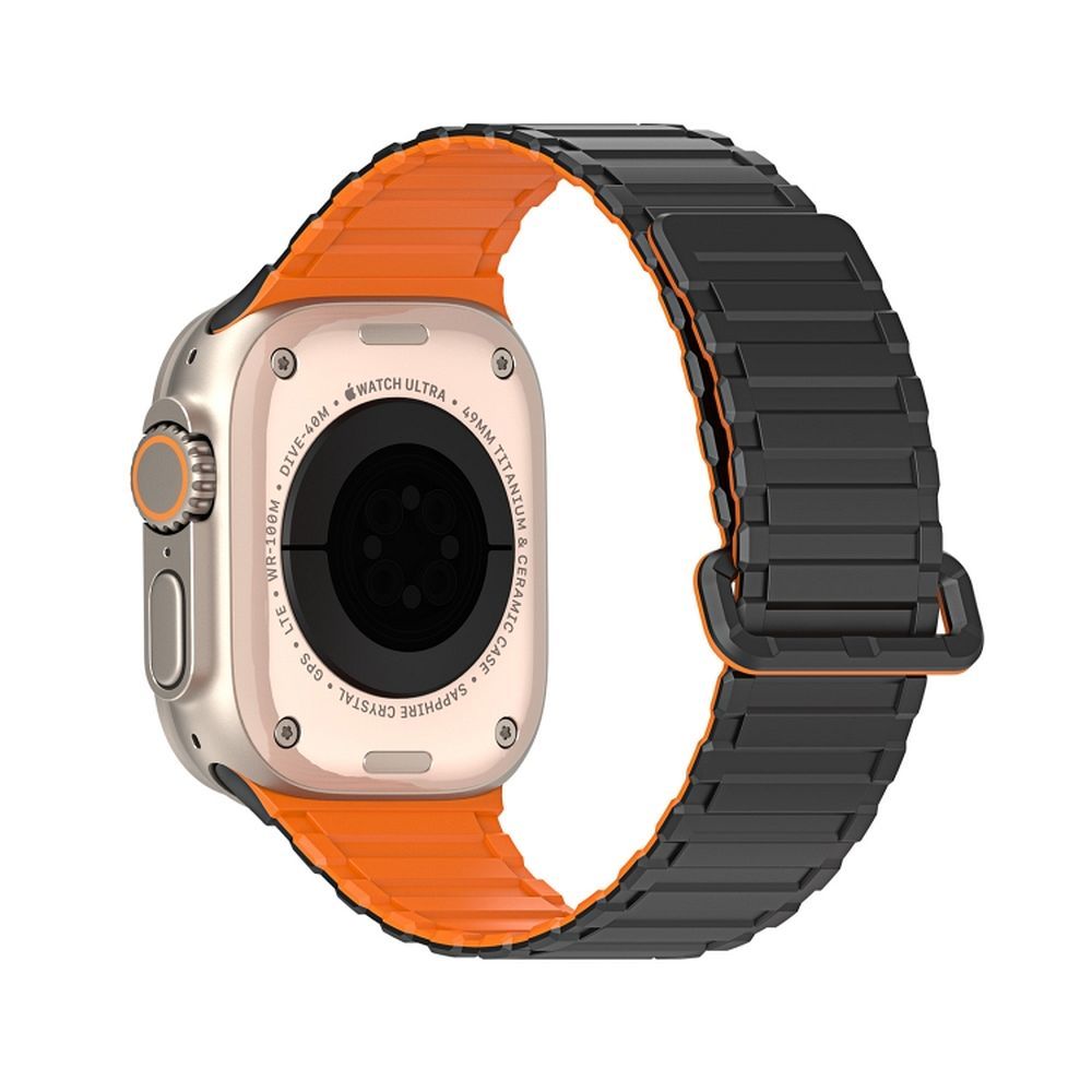 DUX DUCIS strap KJ nylon for Apple Watch 42 / 44 / 45 / 49 mm black/orange