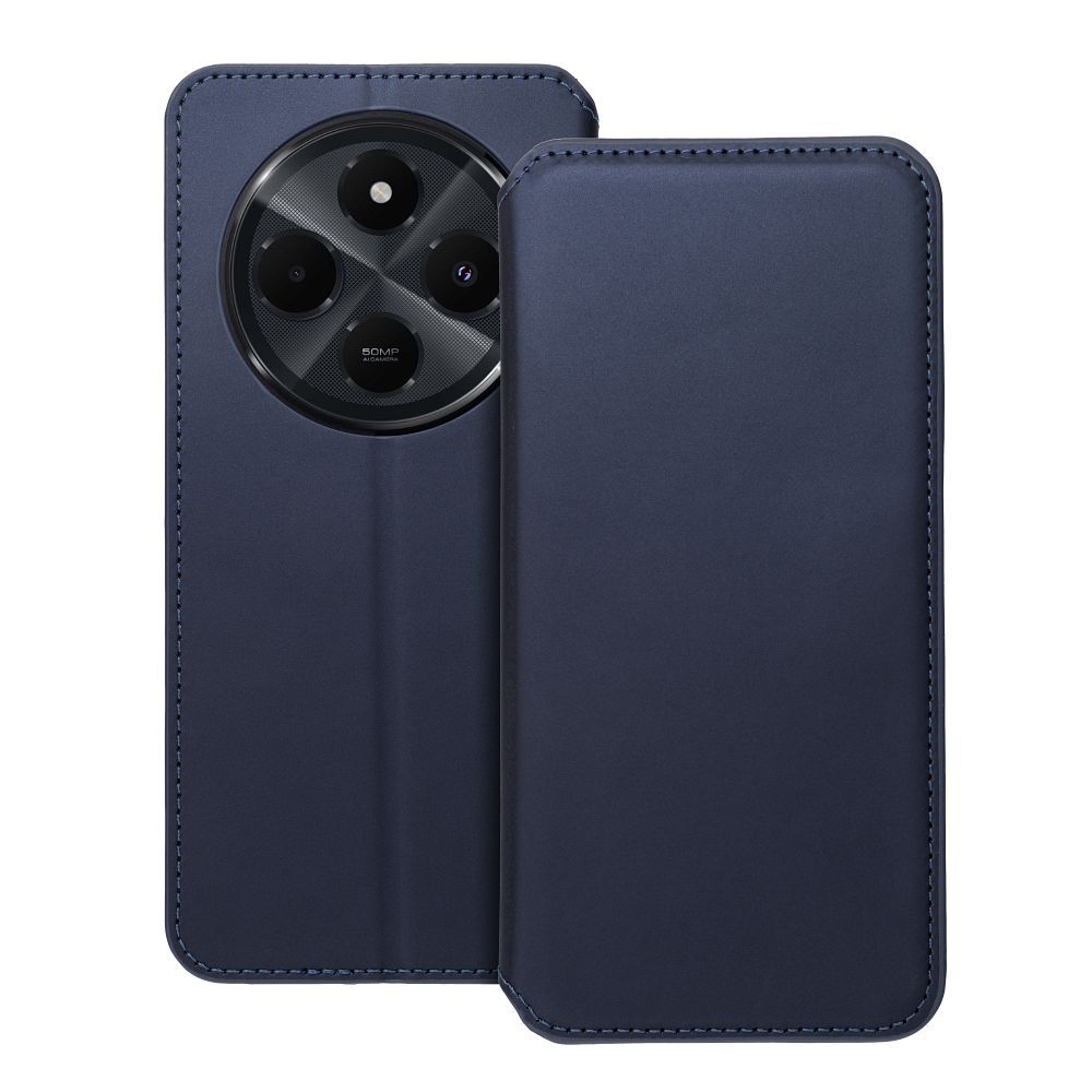 DUAL POCKET Book case for XIAOMI Redmi 14c navy