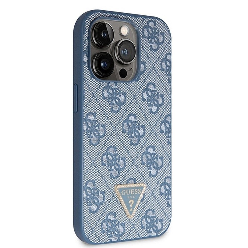 GUESS case for IPHONE 14 Pro GUHCP14LP4TDSCPB (Crossbody 4G Metal Logo) blue