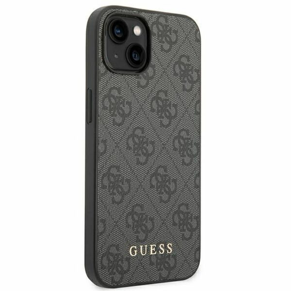 GUESS case for IPHONE 14 GUHCP14SG4GFGR (4G Gold Logo) grey