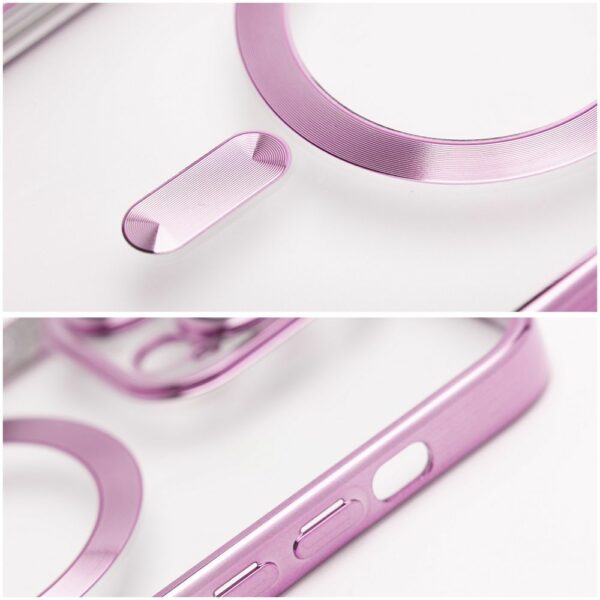 ELECTRO MAG COVER case compatible with MagSafe for IPHONE 12 rose gold
