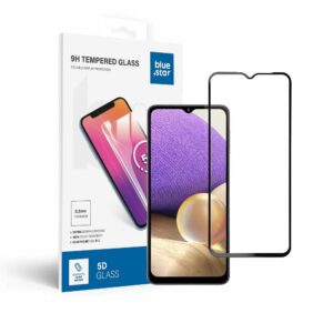 Tempered Glass Blue Star - SAMSUNG A32 5G Full Face (full glue with frame/small size) - black Tempered Glass Blue Star