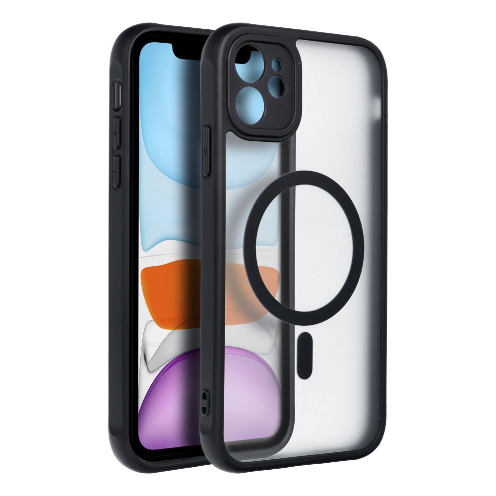 FULL MATTE MAG COVER case compatible with MagSafe for IPHONE 11 black