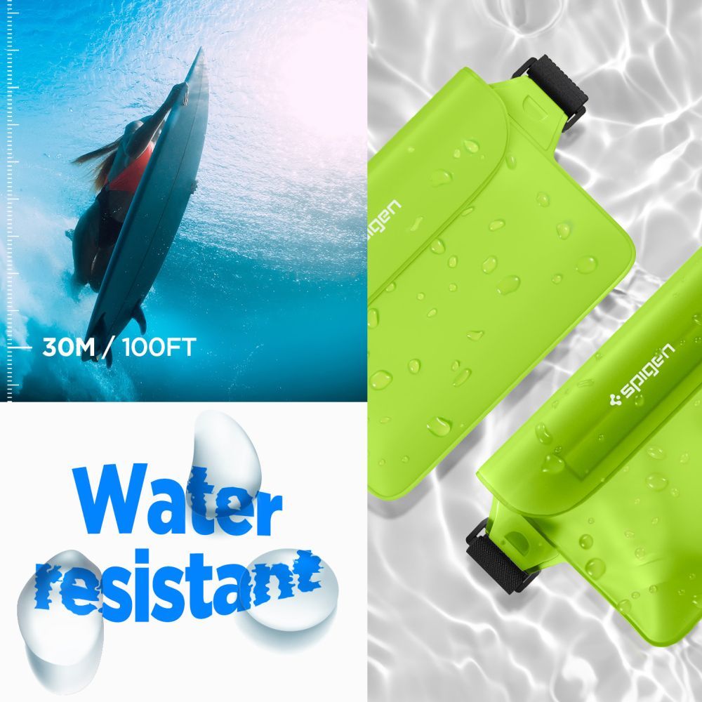 SPIGEN A620 Universal Waterproof Waist bag 2-pack cactus green