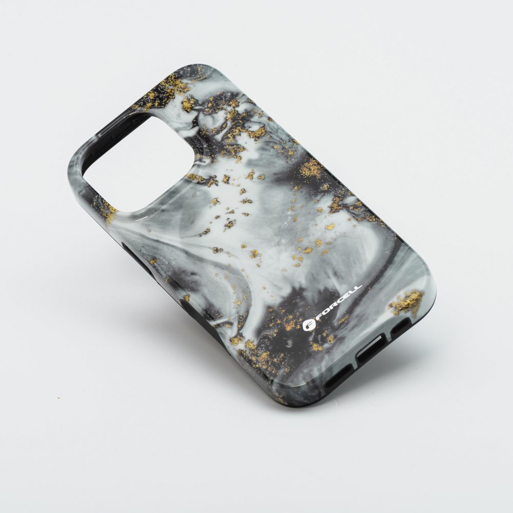 FORCELL F-PROTECT Mirage, Military Drop-Tested case compatible with MagSafe for IPHONE 15 silver fog