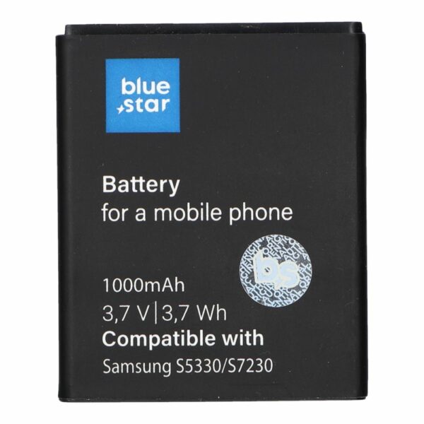 BLUE STAR battery for SAMSUNG S5330 Wave 533 / Wave 723 / S7230 / Galaxy Mini S5570 1000 mAh