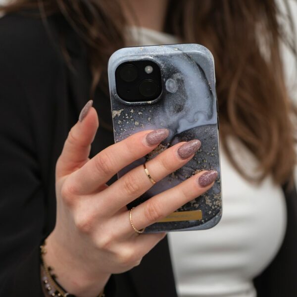 FORCELL F-PROTECT Mirage case compatible with MagSafe for IPHONE 15 Pro Max marble mist