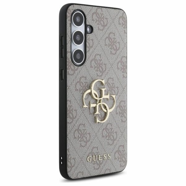 GUESS case for SAMSUNG S24 FE GUHCS24FE4GMGPI (HC PU 4G Big Metal Logo) pink
