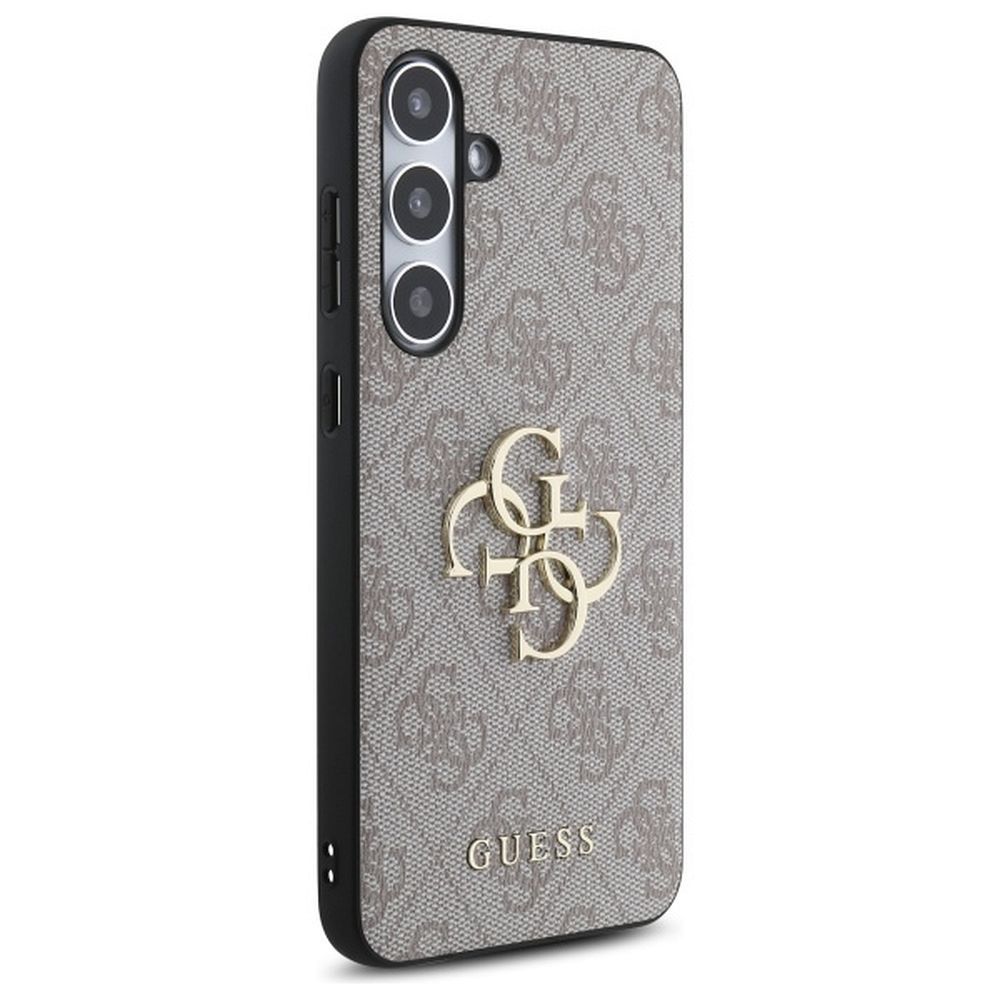 GUESS case for SAMSUNG S24 FE GUHCS24FE4GMGPI (HC PU 4G Big Metal Logo) pink