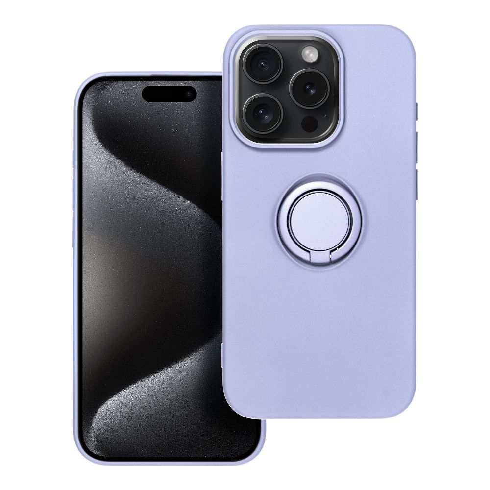 SILICONE RING case for IPHONE 15 Pro violet