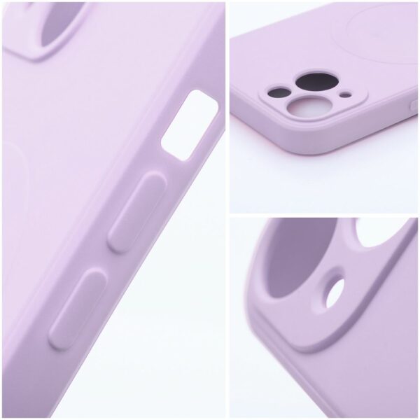 SILICONE MAG COVER case compatible with MagSafe for SAMSUNG S24 Ultra pink