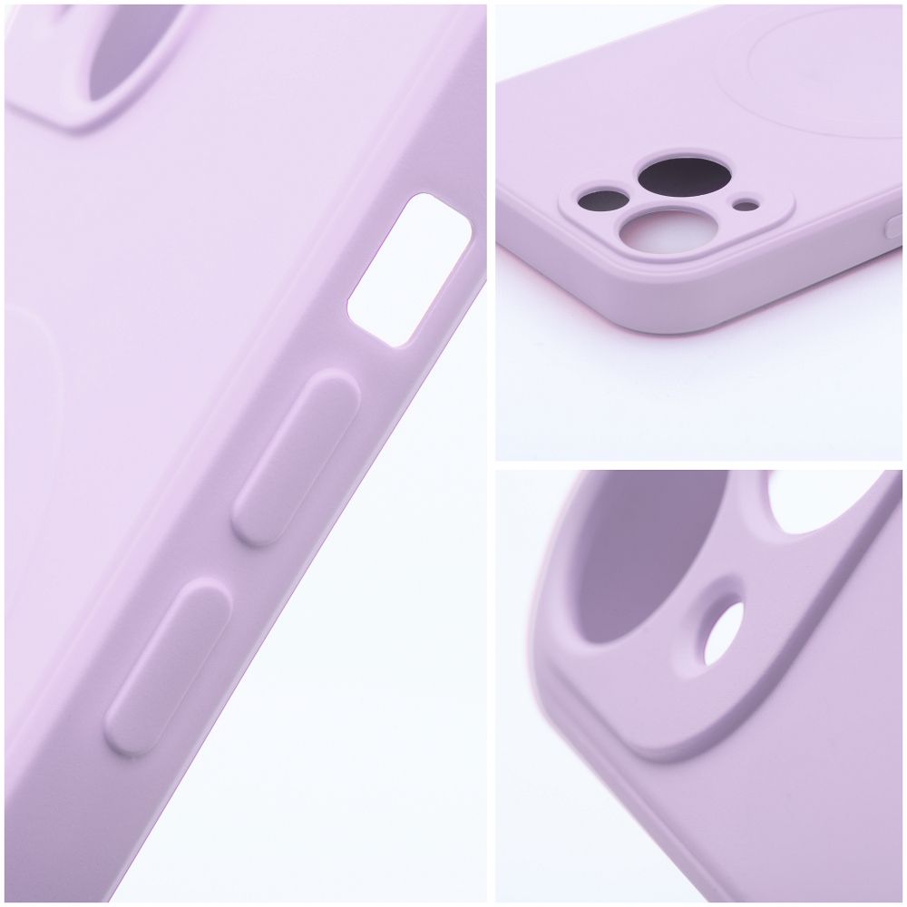 SILICONE MAG COVER case compatible with MagSafe for SAMSUNG S24 Ultra pink