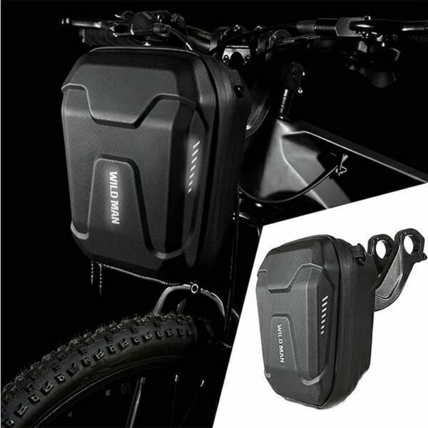WILDMAN traveling bag for bike handlebars with zipper E8 3L black