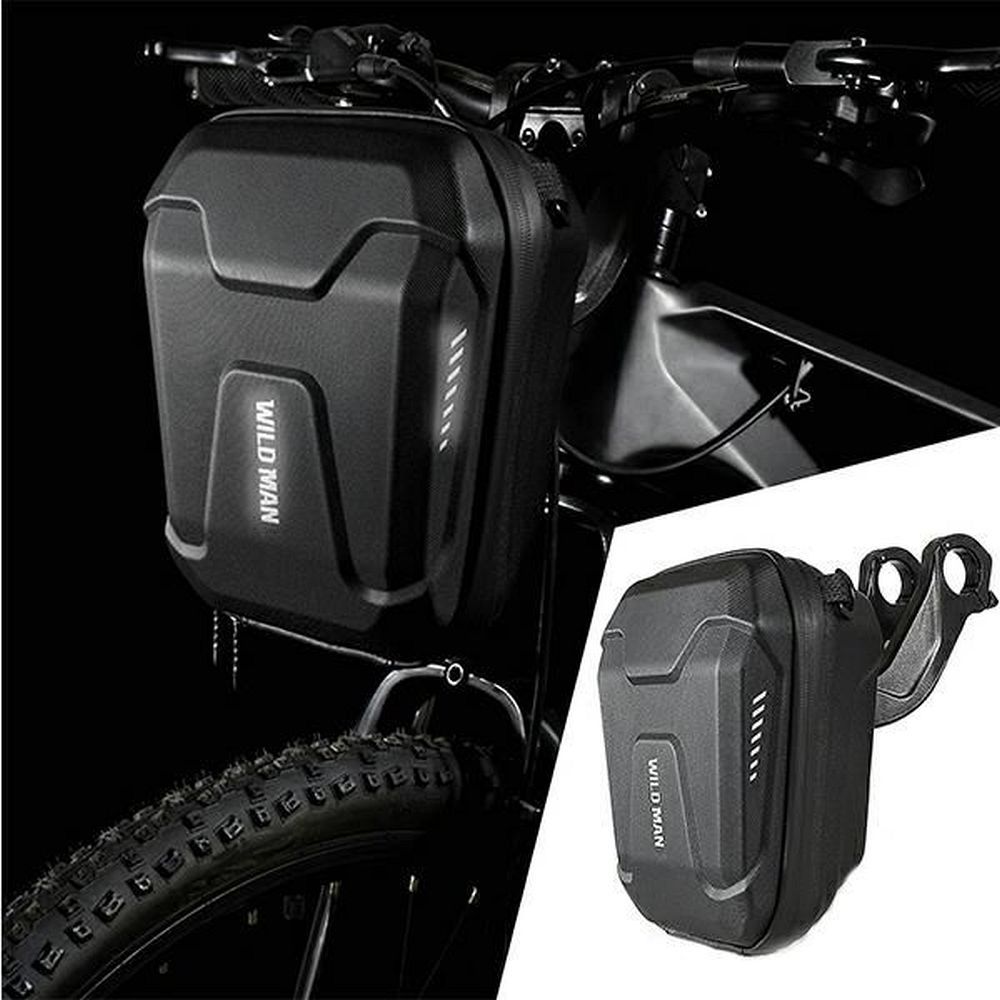 WILDMAN traveling bag for bike handlebars with zipper E8 3L black
