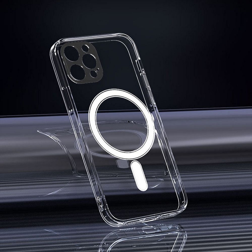 CLEAR MAG COVER (MID) case compatible with MagSafe for IPHONE 15 transparent