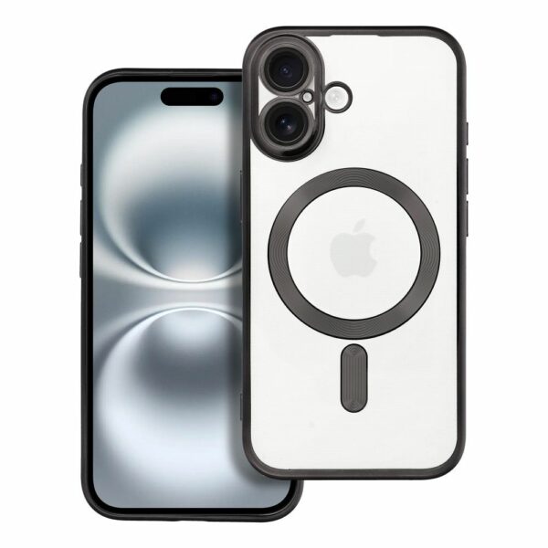 ELECTRO MAG COVER case compatible with MagSafe for IPHONE 16 black