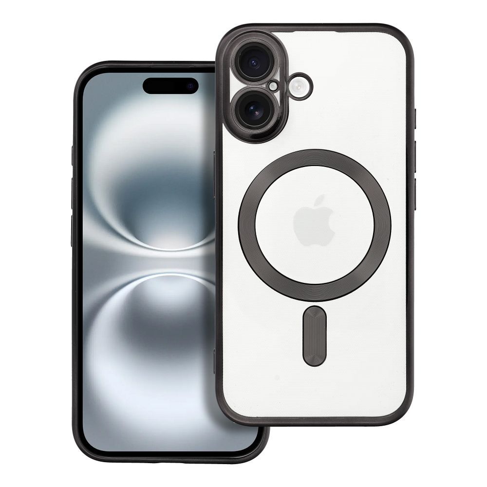 ELECTRO MAG COVER case compatible with MagSafe for IPHONE 16 black
