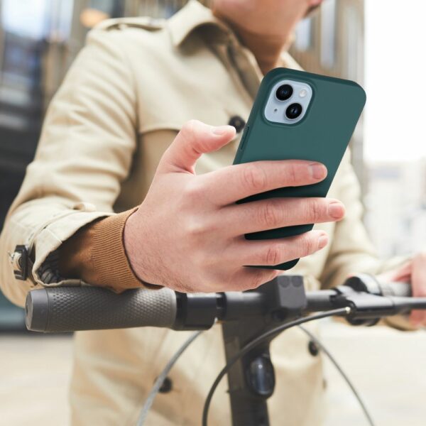 MATT case for IPHONE 15 dark green