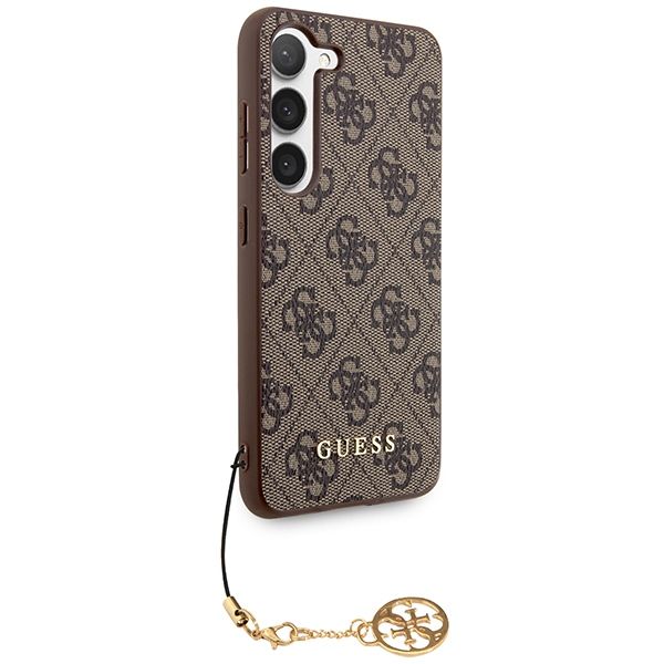 GUESS case for SAMSUNG S24 Plus GUHCS24MGF4GBR (4G Charm) brown