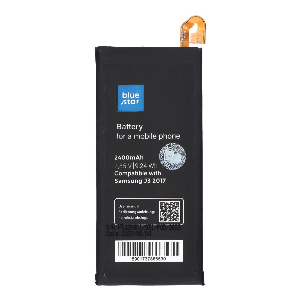 57a14058e86296cce88555aca29aa0fd BLUE STAR PREMIUM battery for SAMSUNG J3 2017 2400 mAh