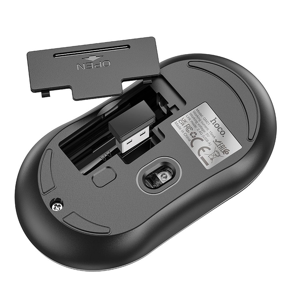 HOCO wireless computer mouse 2,4G 1600 dpi GM21 black