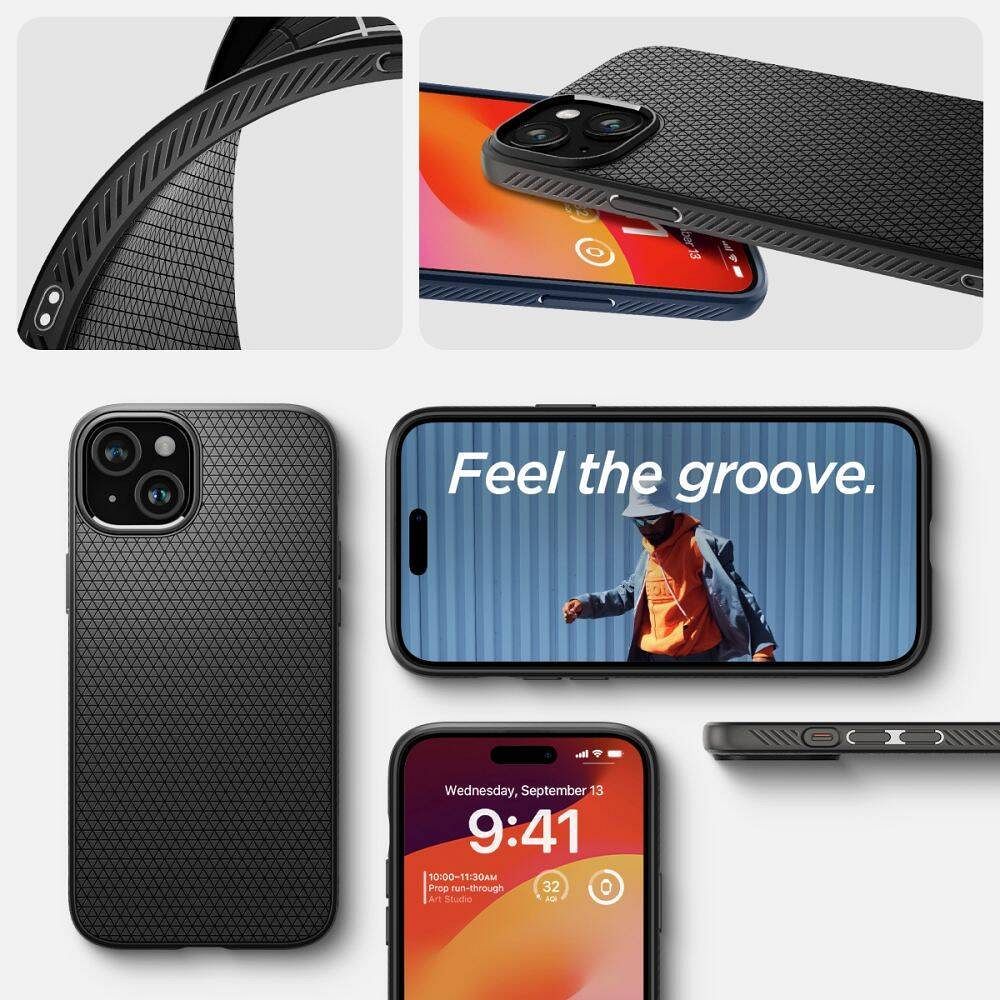SPIGEN case LIQUID AIR for IPHONE 16 Plus matte black