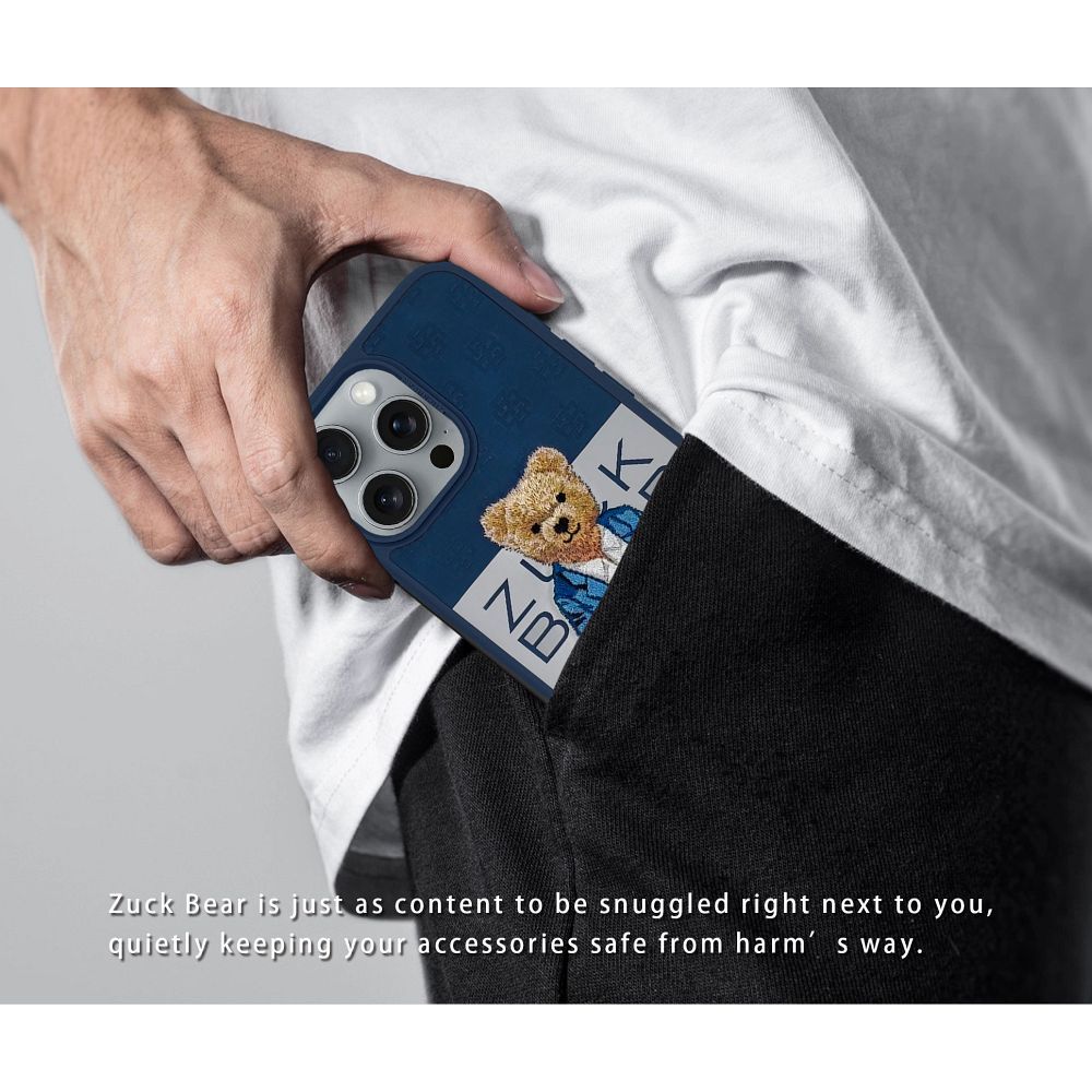 ZUCK BEAR case PARIS GENTLEMAN for IPHONE 16 Pro suit