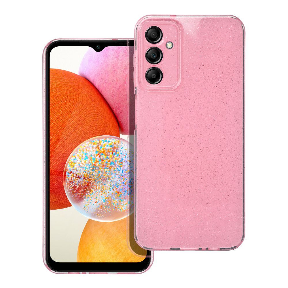 CLEAR CASE 2 mm BLINK for SAMSUNG A14 5G / A14 4G pink