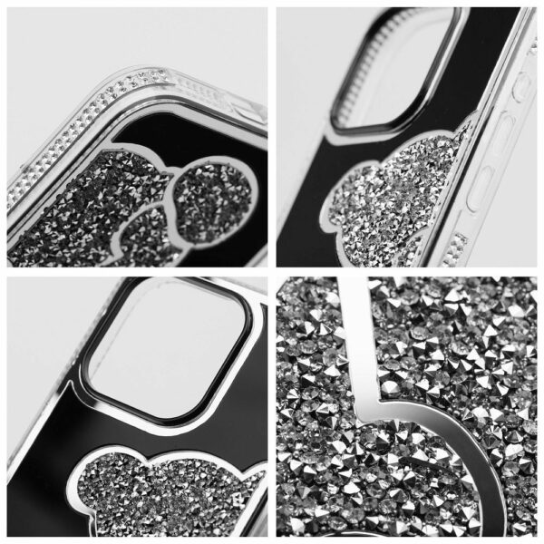 TEDDY BEAR Case for IPHONE 16 silver