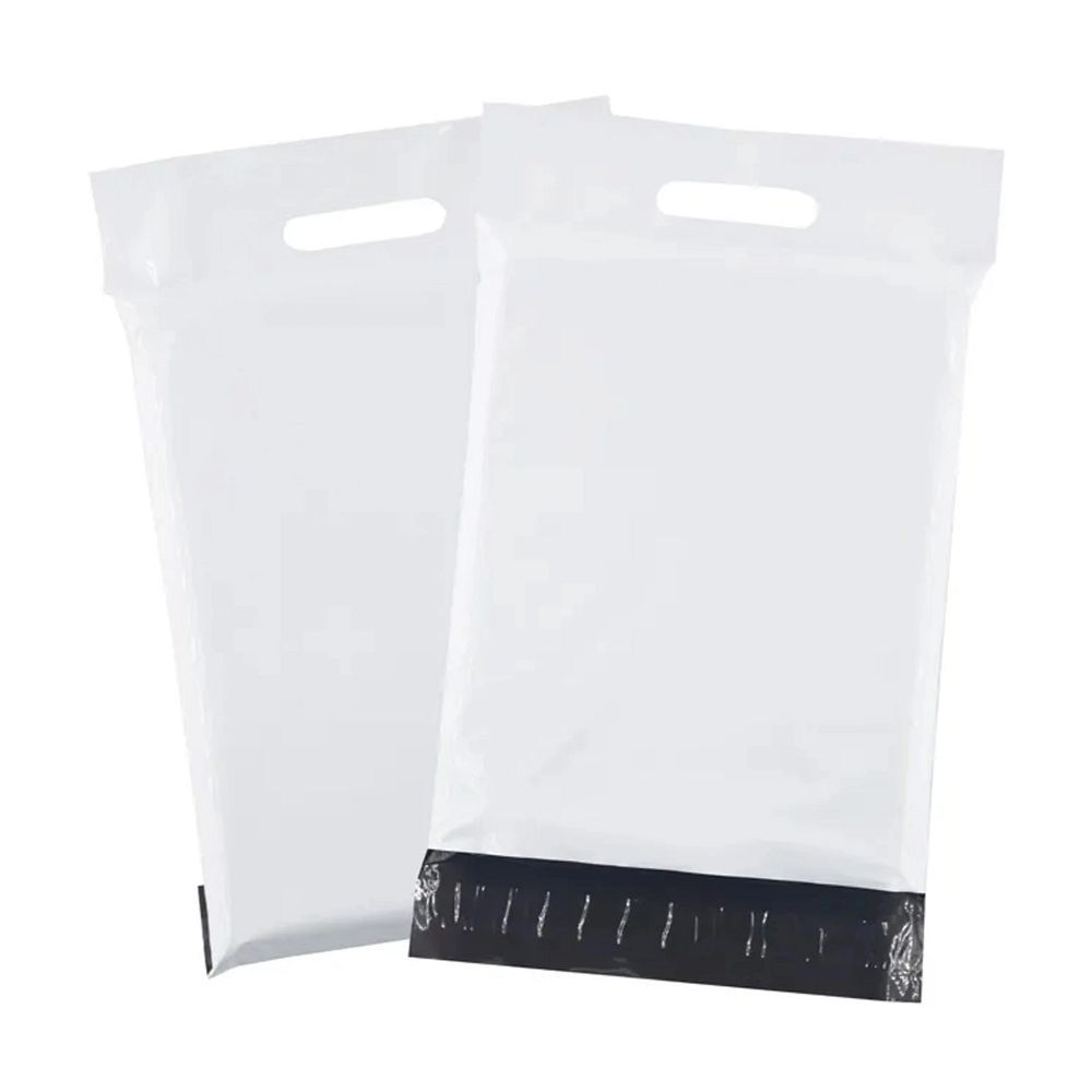 59bd256511788448f6d6bd61af28ed3a Courier foil bags with handle 400 x 500 mm + 70 mm handle RC091 50 pcs white