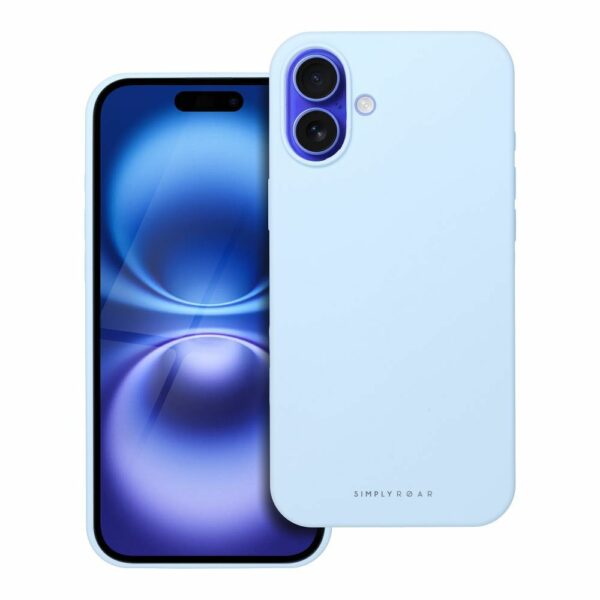 ROAR case CLOUD SKIN for IPHONE 16 Plus Light Blue